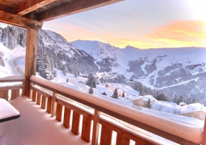 Vue panoramique sur les montagnes plein Sud - T2 Skis aux pieds, Piscine, Jacuzzi Flaine